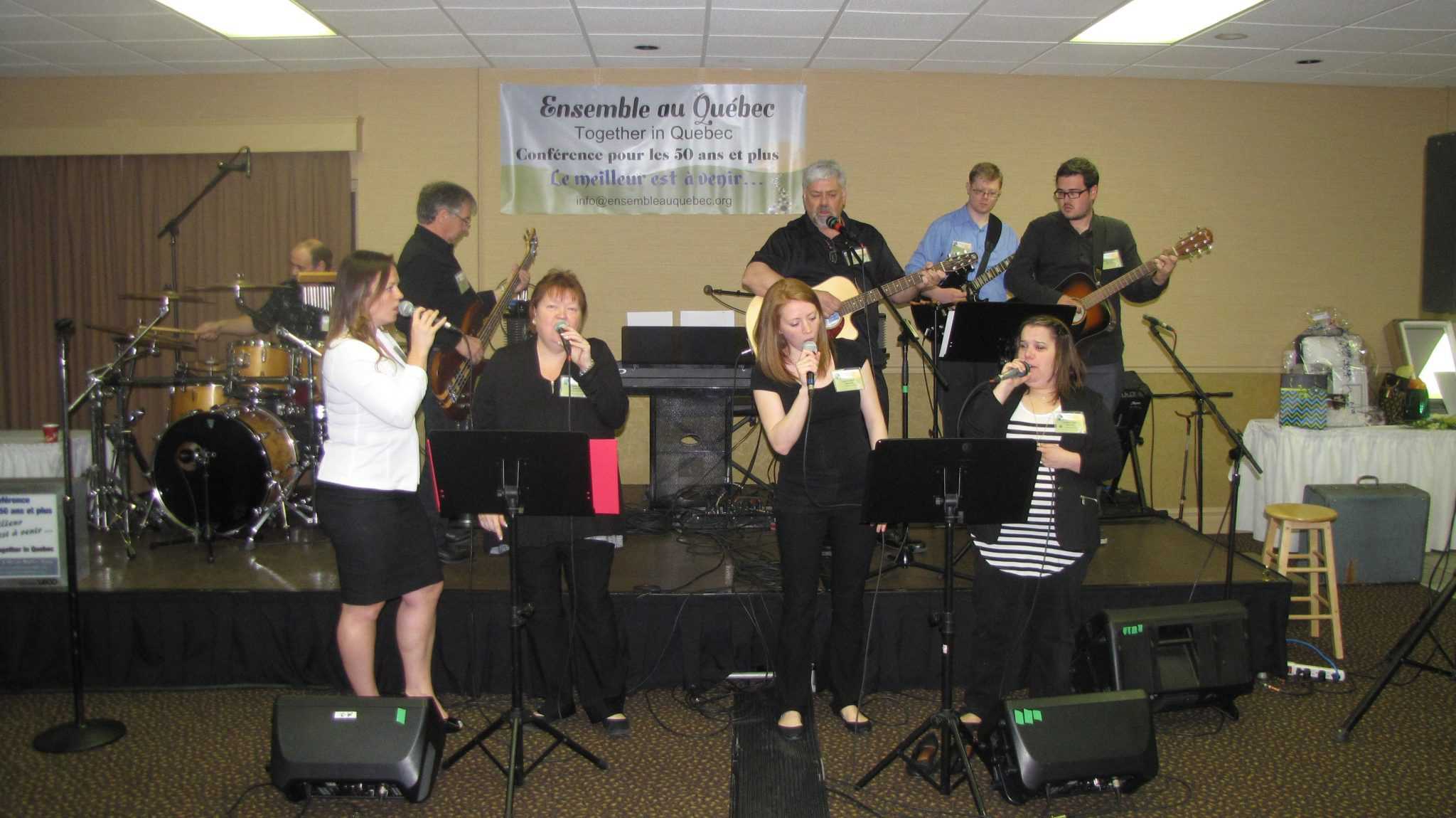 Worship during one of our conference